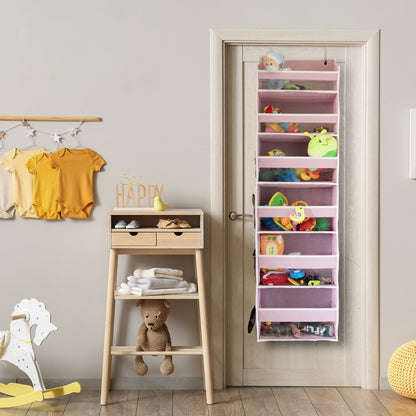 Over the Door Organizer with Pockets for Bedroom, Bathroom, Nursery & Closet Storage