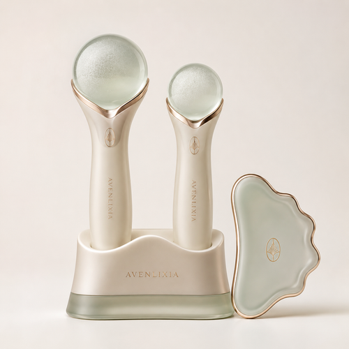 avenlixia CryoSculpt Facial Globe & Gua Sha Set