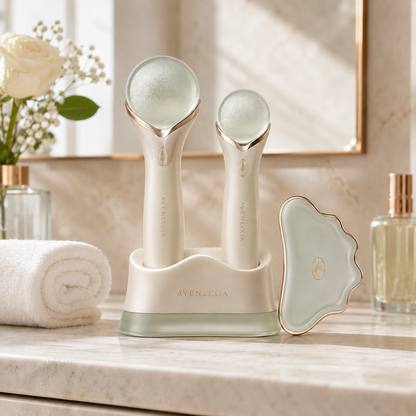 avenlixia CryoSculpt Facial Globe & Gua Sha Set