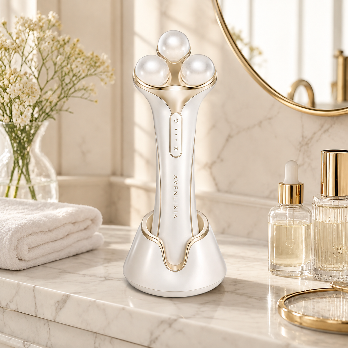 avenlixia PearlLift Microcurrent Facial Massager