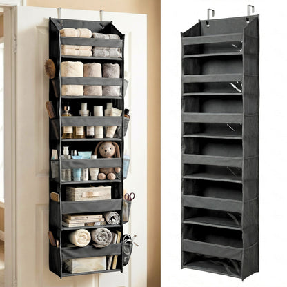 Over the Door Organizer with Pockets for Bedroom, Bathroom, Nursery & Closet Storage